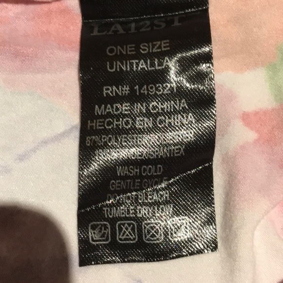 One Size Leggings Floral Print - Picture 5 of 5